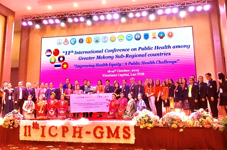 Attending the 11th International Conference on Public Health among Greater Mekong Sub-regional Countries in Vientiane, Lao PDR