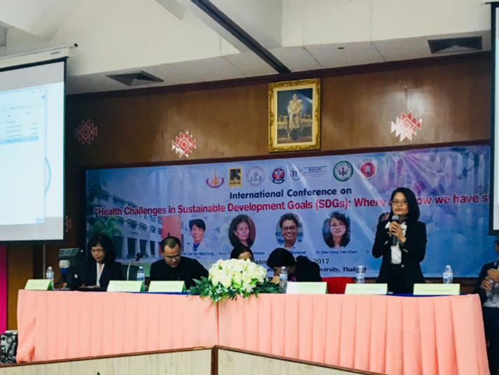 The International Conference on "Health Challenges in Sustainable Development Goals (SDGs)” in Khon Kaen, Thailand