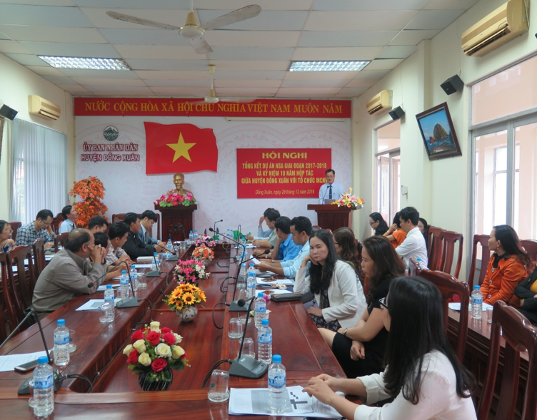 The Institute for Community Health Research attended the NSA project closing ceremony in the period of 2017-2018 and developed the plan for 2019-2020 in Dong Xuan district, Phu Yen province