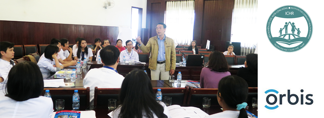 Training course for staff in Hue ophthalmology Hospital